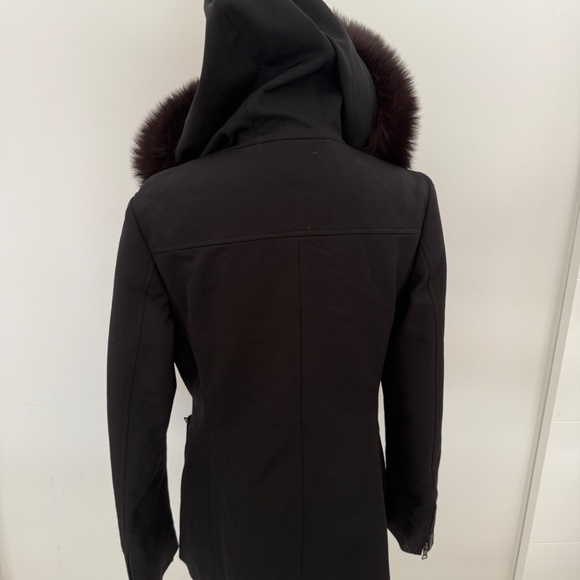 Prada Black Sport Fur Jacket Peacoat Fall/Winter Coat Designer Luxury Art.28x818 - Picture 7 of 15